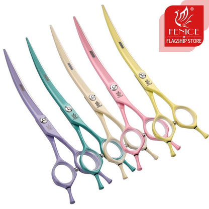 Professional Curved Pet Grooming Scissors