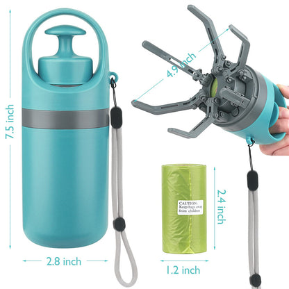 PORTABLE LIGHTWEIGHT DOG POOP SCOOPER WITH POOP BAG DISPENSER