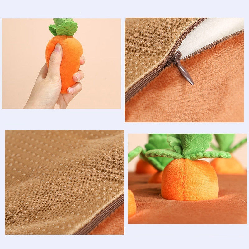 Carrot Farm Dog Toy Creative Plush Vegetable Field Pull Radish Toy Dog  Interactive Toys Hide Food Toys To Improve Eating Habits - AliExpress